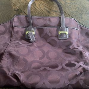 Coach purse and matching wallet